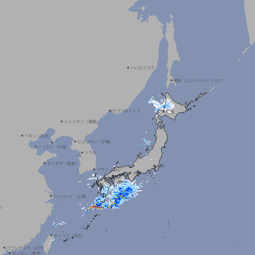 雨雲レーダー