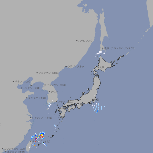 雨雲レーダー