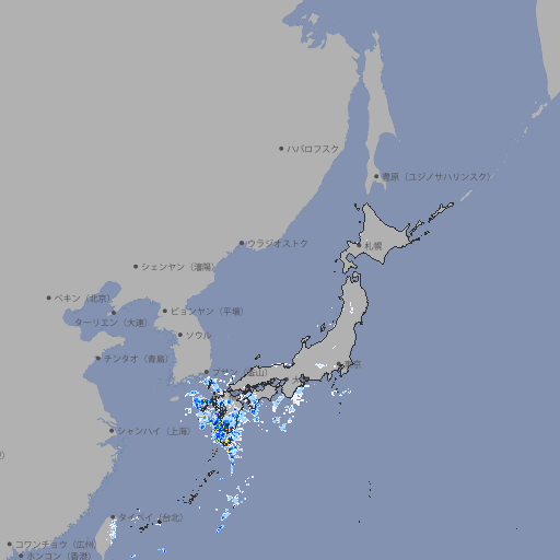 雨雲レーダー